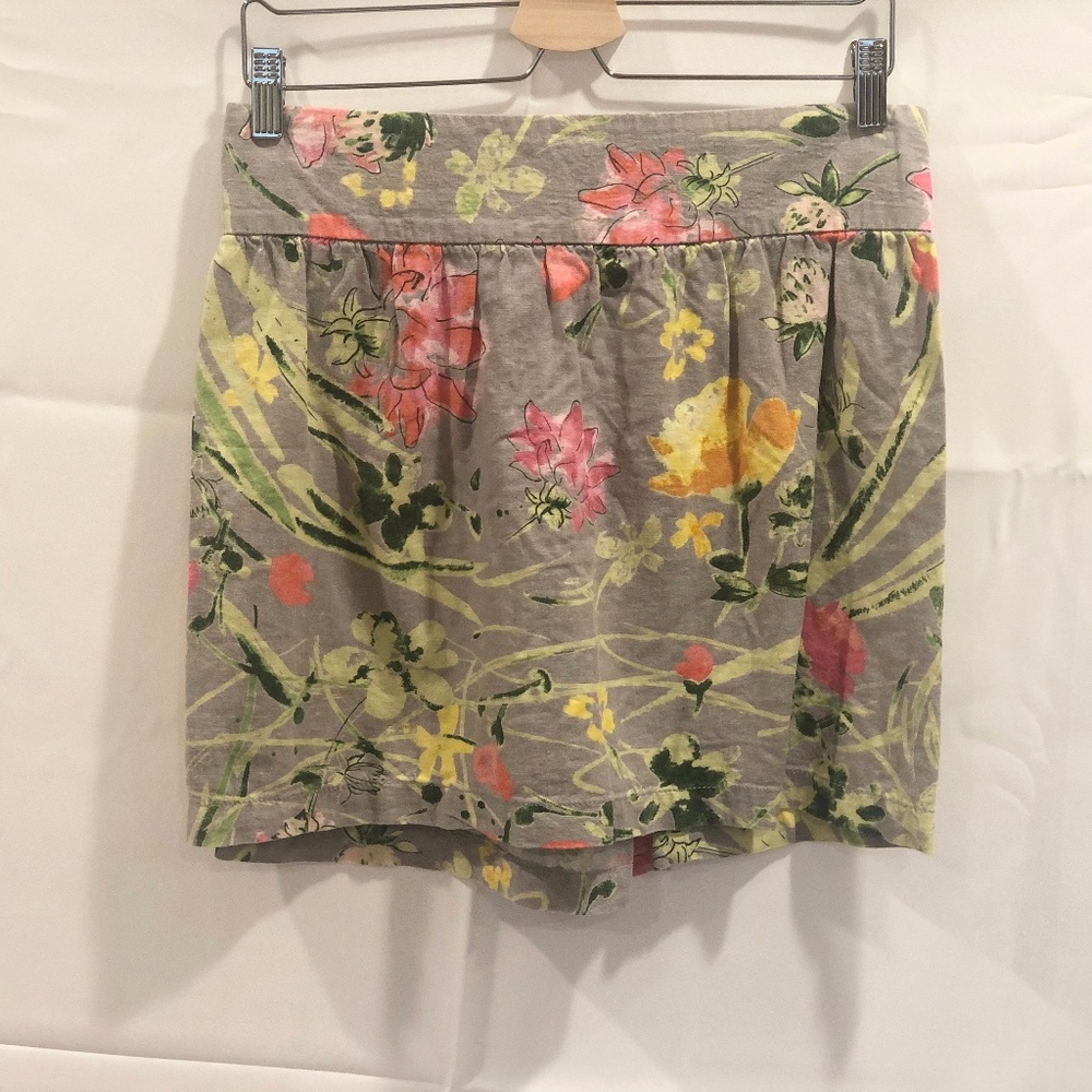 Floral Linen Skirt